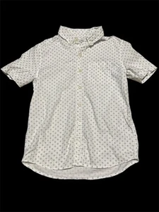 Abercrombie Kids Boys Button Up Short Sleeve White Shirt Size 9/10 - Picture 1 of 6