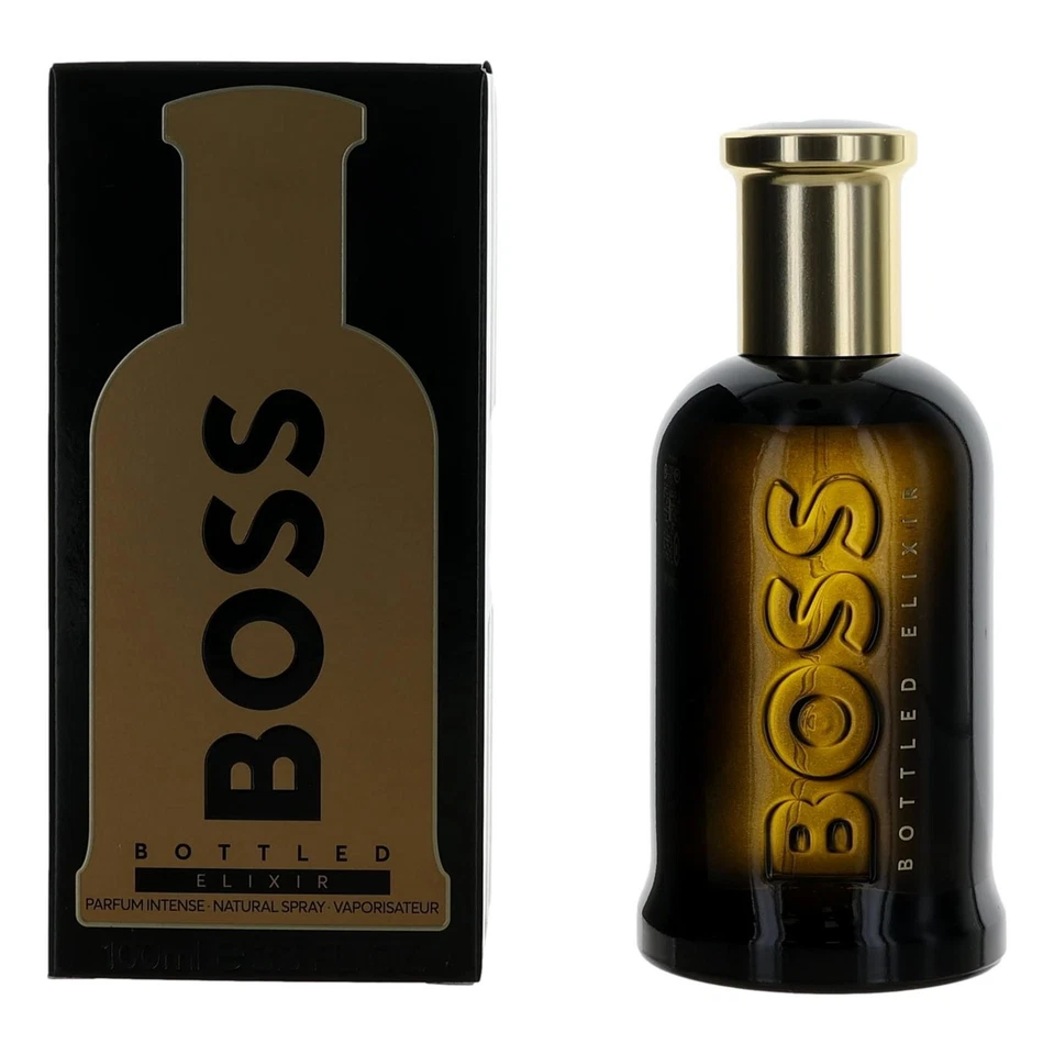 Elixer embotellado Boss de Hugo Boss, perfume spray intenso de 3,4 oz para hombre Foto 1 de 1