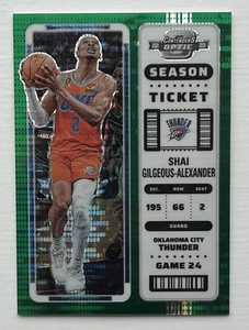 Shai Gileous-Alexander 2022-23 Panini Contenders Optic #86 Green Pulsar /25 - Picture 1 of 2