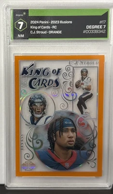 2023 Panini Illusions ORANGE / CJ Stroud ROOKIE / 7 NEAR MINT - Image 1 of 2