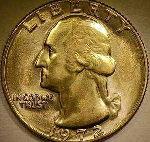 🔥 BRILLIANTLY UNCIRCULATED 1972 WASHINGTON QUARTER DDO DDR VARIETY - Picture 1 of 14