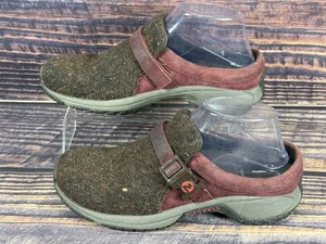 Merrell Encore Groove Wool Burgundy Slip On Mules Clogs Womens Sz 7 - Picture 1 of 9