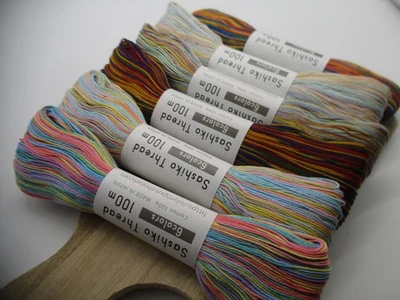 2025 New JAPANESE Embroidery SASHIKO Olympus Thread Colorful 100m 301-306 - Image 1 of 4