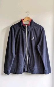 Nautica Women’s Zip Sweater – Blue fleece – Size XL – Nautical Classic - Picture 1 of 7