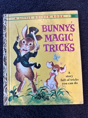 Original Bunny’s Magic Tricks by Janet & Alex D’Amato 1962 Little Golden Book - Image 1 of 4