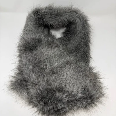 Chicos Gris Imitación Piel Bufanda Chal Cuello Envoltura Talla Única Foto 1 de 4