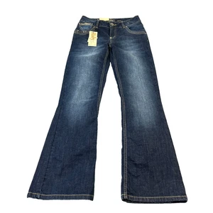 Diesel Ruby Jeans Womens 28 32 Bootcut Flare Wide Dark Wash Blue Stretch BNWT - Picture 1 of 13