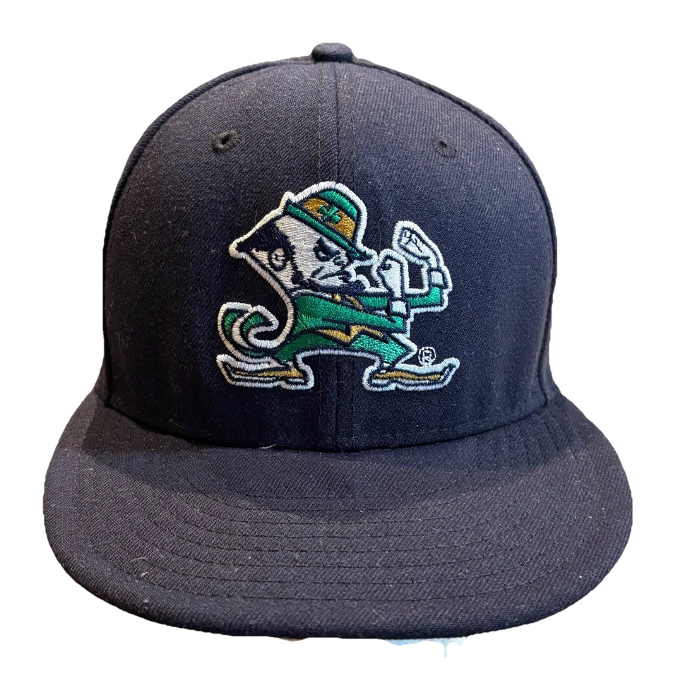 New Era NOTRE DAME FIGHTIN’ IRISH 59Fifty Low Profile Fitted Hat Cap Size 7 1/4 - Image 1 of 4