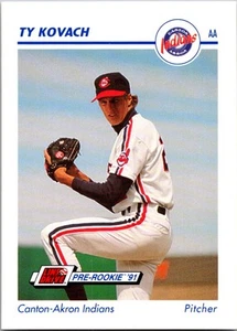 Ty Kovach 1991 Line Drive AA #85 Canton-Akron Indians - Picture 1 of 2
