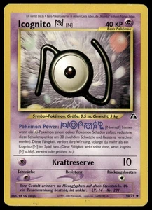 Pokemon Icognito N Unown 50/75 German Neo Discovery Uncommon 2001 LP - Picture 1 of 2