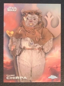 2025 Topps Chrome Star Wars Chief Chirpa Rainbow Refractor Parallel #112 - Picture 1 of 2