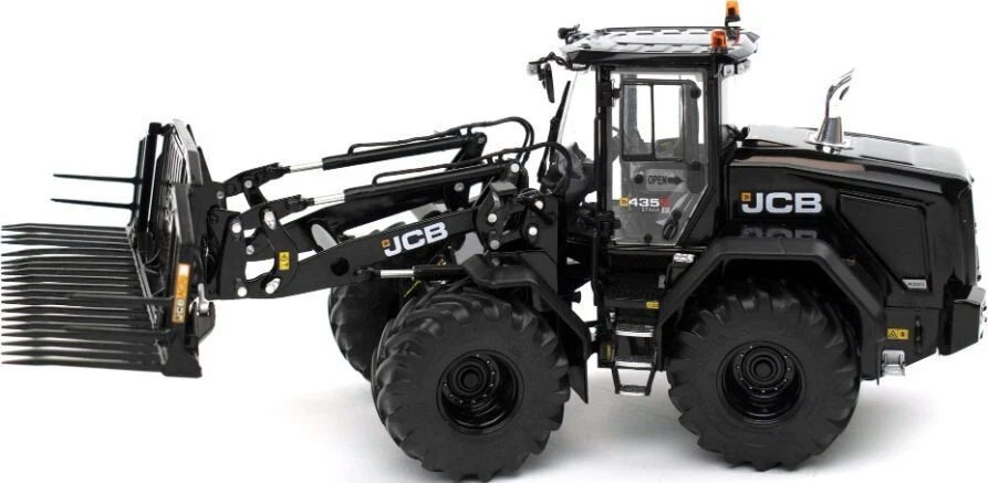 JCB 435S Stage V 'Black Edition' Agri Wheel Loader w/Folding Grass Fork. 1/32  A - Image 1 of 3