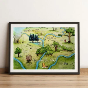 Winnie Puuh Wandbild Kunstdruck Poster A4 für A4 Rahmen - Bild 1 von 1