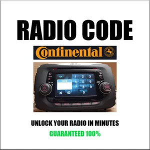 CONTINENTAL VP1 VP2 RADIO CODE C CZECH MEXICO HUNGARY MODELS PINCODE SERVICE - Bild 1 von 6