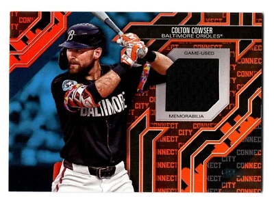 Colton Cowser 2025 Topps City Connect Game Used Relic Blue SP 7/150 Orioles - Image 1 of 2