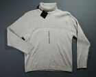 CROFT &amp; BORROW Mens Sweater - BRAND NEW Cotton XL Long Sleeve White Tan SOFT!