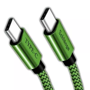 Fast Charging USB Cable Type C to Type C Nylon braided USB high quality wire - Picture 1 of 13