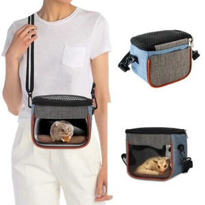 Hamster Bag Small Pet Squirrel Hedgehog Golden Bear Portable Hamster Carrier-Bag - Picture 1 of 12