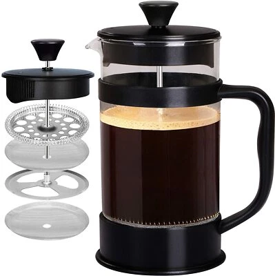 Prensa de café francesa Utopia Kitchen 34 OZ cafetera espresso con filtros triples Foto 1 de 4