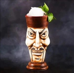 Frown Tiki Cocktail Cup 450ml - Hawaiian Ceramic Beer Wine Mug - Picture 1 of 1