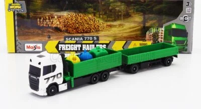 MODELLINO CAMION STATICO MAISTO SCANIA S770 V8 TRUCK WITH GRU 2021 SCALA 1/64 - Immagine 1 di 4
