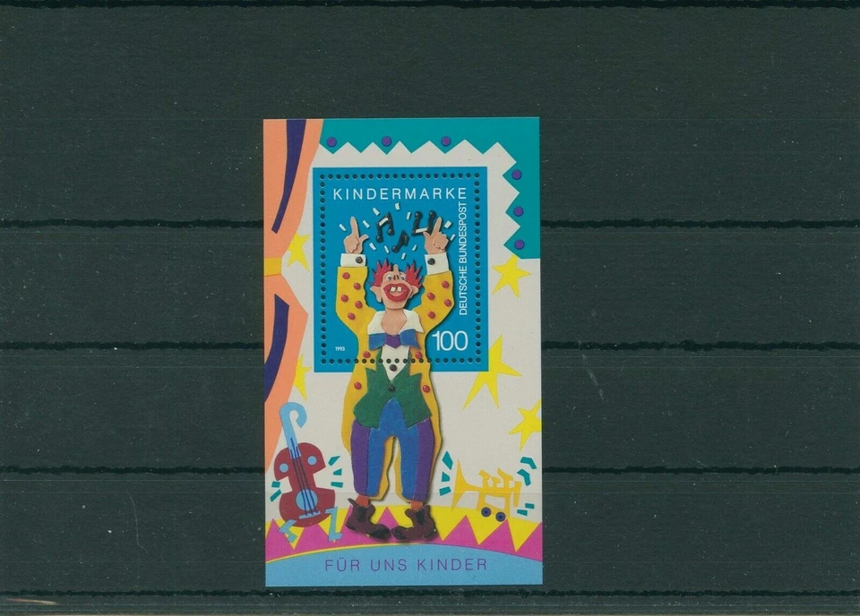 Sheet of Stamps Germany 1993 1 Value 100 - Kindermarke Kids - Image 1 of 1