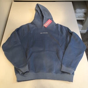Dandy Worldwide Lets Go On a drive Oversized Lux Hoodie Blue S - Picture 1 of 3