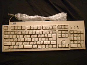 IBM 109-Key Japanese Keyboard KB-7953 PS/2 Membrane OEM Classic Beige CLEAN - Picture 1 of 7
