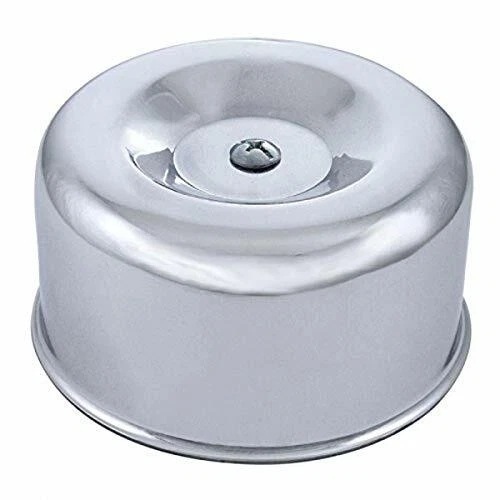 United Pacific A6216P 2-5/8-in Dual Barrel Chrome Smooth Air Cleaner - 1 Unit Foto 1 de 1