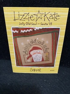 Lizzie Kate Snippet #S111 Jolly Old Soul Santa '13 Chart - Picture 1 of 2