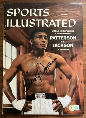 Floyd Patterson Sports Illustrated SI Auto/Signed Beckett 1957 Newsstand - Image 1 of 2
