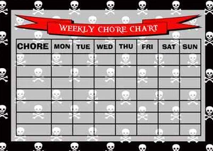 Tabla de recompensas de tareas semanales Rota pirata - Imagen 1 de 1