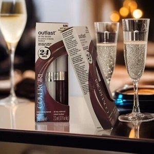Pack of 2) Covergirl Outlast All-Day Lipcolor & Topcoat - Shade: 526 Port Pout - Picture 1 of 11