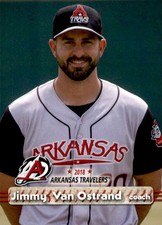 2018 Arkansas Travelers Grandstand #29 Jimmy Van Ostrand Hitting Coach Card