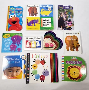 Kids Board Books About Colors Lot Of 10 Baby Toddler Preschool Daycare Bundle - Picture 1 of 14