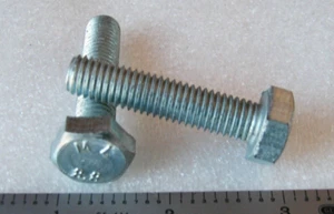 M10-1,50 x 45 MM SCHRAUBEN SECHSKANTKOPF STAHL ZINK - 10 Stück - Bild 1 von 1