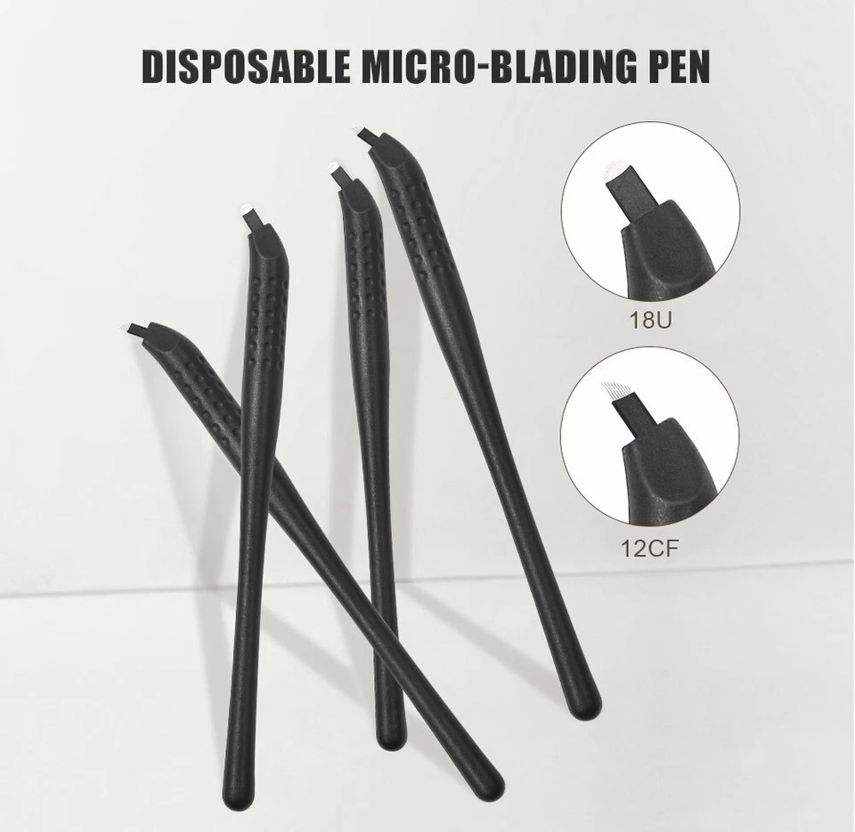 Microblading PRO Penna Monouso SPMU Strumento Trucco Permanente Manuale 12CF/18U - Immagine 1 di 4