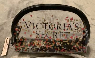 $24 Victoria's Secret Estuche de Maquillaje Cosmético Bolsa Bolsa - Selecciona Transparente o Dorado Foto 1 de 4