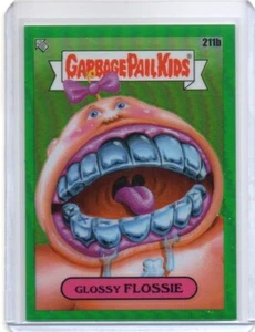 2022 Garbage Pail Kids C5 Glossy Flossie Green Refractor 56/299 Free Shipping - Picture 1 of 2