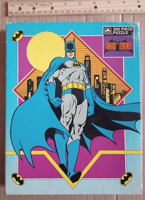 Factory Sealed Batman 200 Piece Jigsaw Puzzle By Golden 1989 Vintage DC Comics - Image 1 of 4
