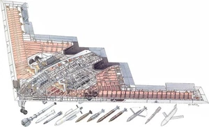 Northrop Grumman B-2 Spirit Stealth Bomber Cutaway POSTER 24 X 36 Inches - Picture 1 of 2