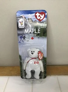 Maple The Bear McDonald's Ty Beanie Baby With Rare Error/OAKBROOK - Picture 1 of 7