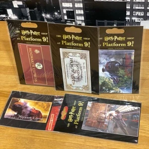 🟢 Harry Potter Vinyl Stickers (Set of 5) Hogwarts Express Platform 9 3/4 - Picture 1 of 20