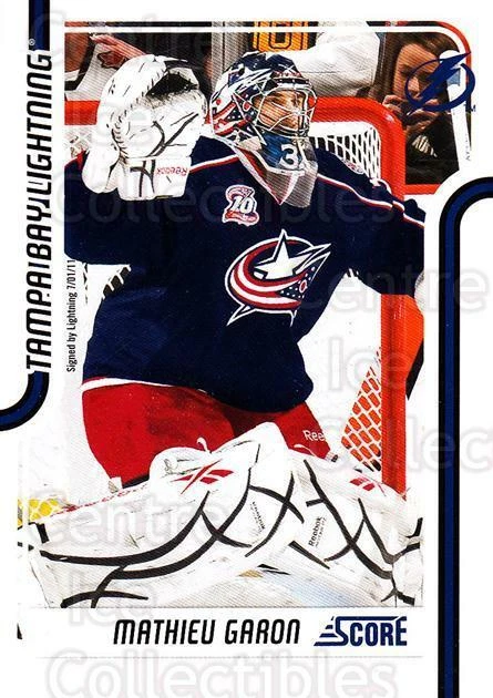 2011-12 Score Glossy #426 Mathieu Garon - Image 1 of 1