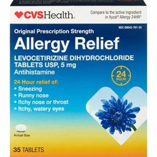 CVS Health Allergy Relief Generic Xyzal Exp 02/2026
