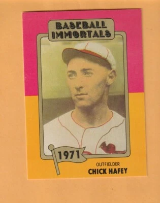 Chick Hafey St. Louis Cardinals 1980-87 SSPC HOF #121 6S - Image 1 of 2