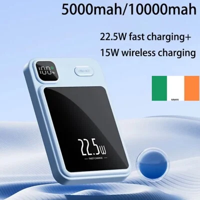 Magnetic Wireless Power Bank 10000mah / 5000mah Fast Charge Battery Fits Magsafe - Image 1 of 4