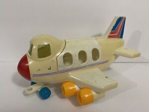 Vintage Toy Little People Plane Pull Toy Airplane Unbranded Hong Kong