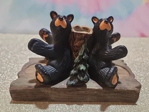 Bearfoots 2006 Salt & Pepper Holders McCormick & Watkins Bears Big Sky Carvers - Picture 1 of 9