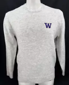 NEW Washington Huskies Colosseum Athletics Gray Pullover Sweater Men's L - Picture 1 of 9